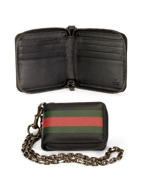 gucci chain wallet men's.